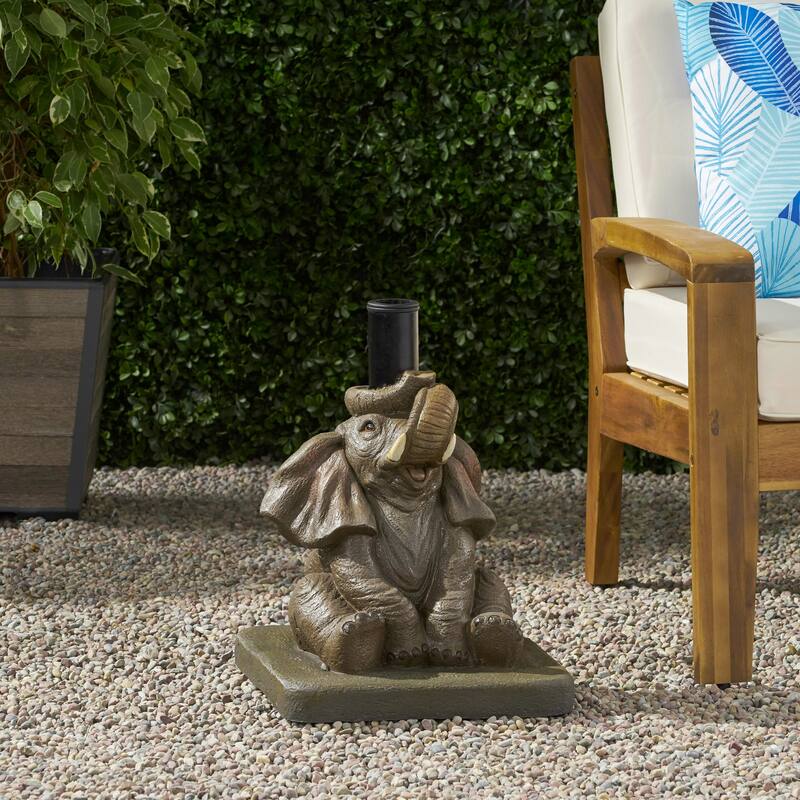 Roomfitters Rabbit/Bear/Elephant Umbrella Base, Decorative Heavy-Duty Patio Stand
