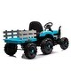 preview thumbnail 35 of 98, 24V Battery Powered Ride-On Tractor with Trailer, 2 Motors, MP3, Bluetooth, Remote Control, LED Lights for Kids 3-6 Years