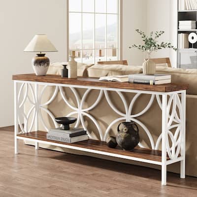 70.9 Inches Narrow Sofa Console Table for Entryway, Living Room