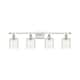 Option White and Polished Chrome / Deco Swirl
