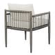 preview thumbnail 9 of 15, Uttermost Borneo White Outdoor Dining Chair