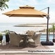 preview thumbnail 1 of 30, Crestlive Products 10FT Square Adjustable Offset Cantilever Hanging Patio Umbrella
