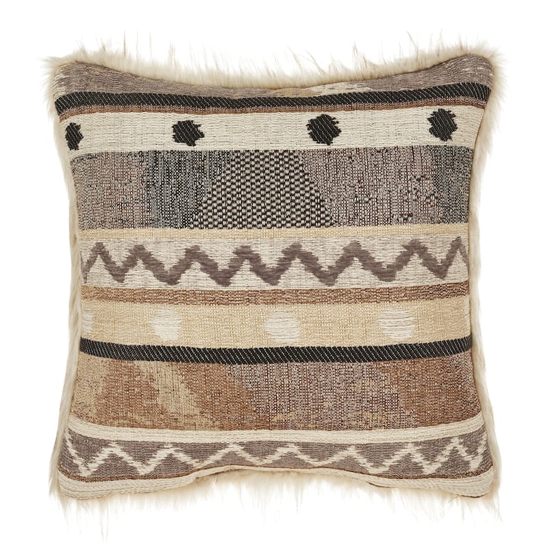 J. Queen New York Timber 18 Inch Square Decorative Throw Pillow