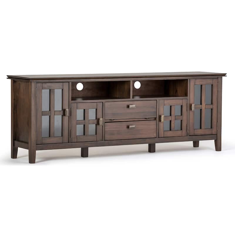 WYNDENHALL Stratford SOLID WOOD 72" Wide TV Media Stand For TVs up to 80"