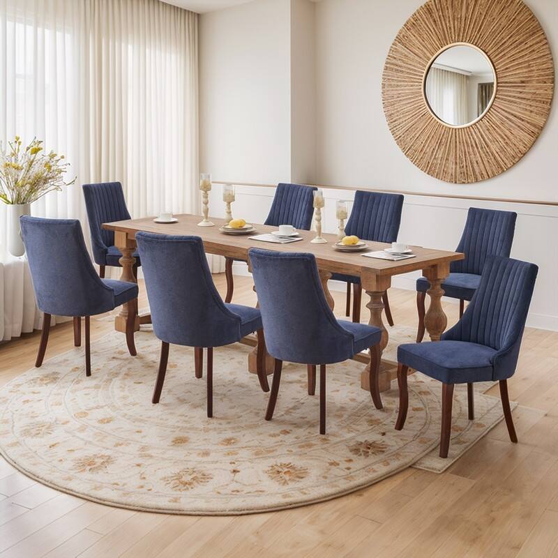 Comfy Fabric Upholstered Dining Chair (Set of 4)