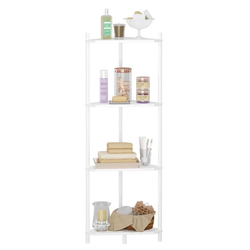 Corner Shelf Stand - 11.4"D x 11.4"W x 42.7"H