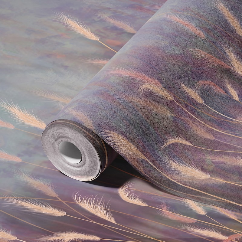 Serene Reed Grass Wallpaper Mural Soft Neutral Tones