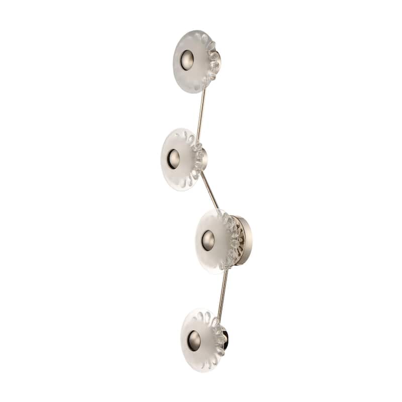 Studio M SM23873 Peony 4 Light 38" Tall LED Wall Sconce - Polished Nickel