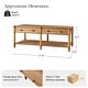 preview thumbnail 10 of 22, HULALA HOME Derk Transitional 47"W Spindle Fluted Rectangular Storage Coffee Table with Solid Wood Drawers