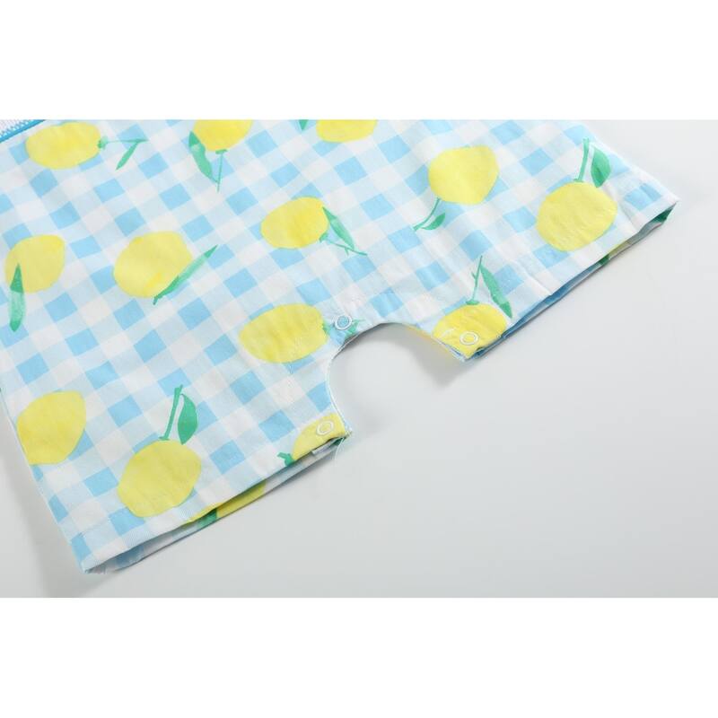 Lemon Smocked Shortalls