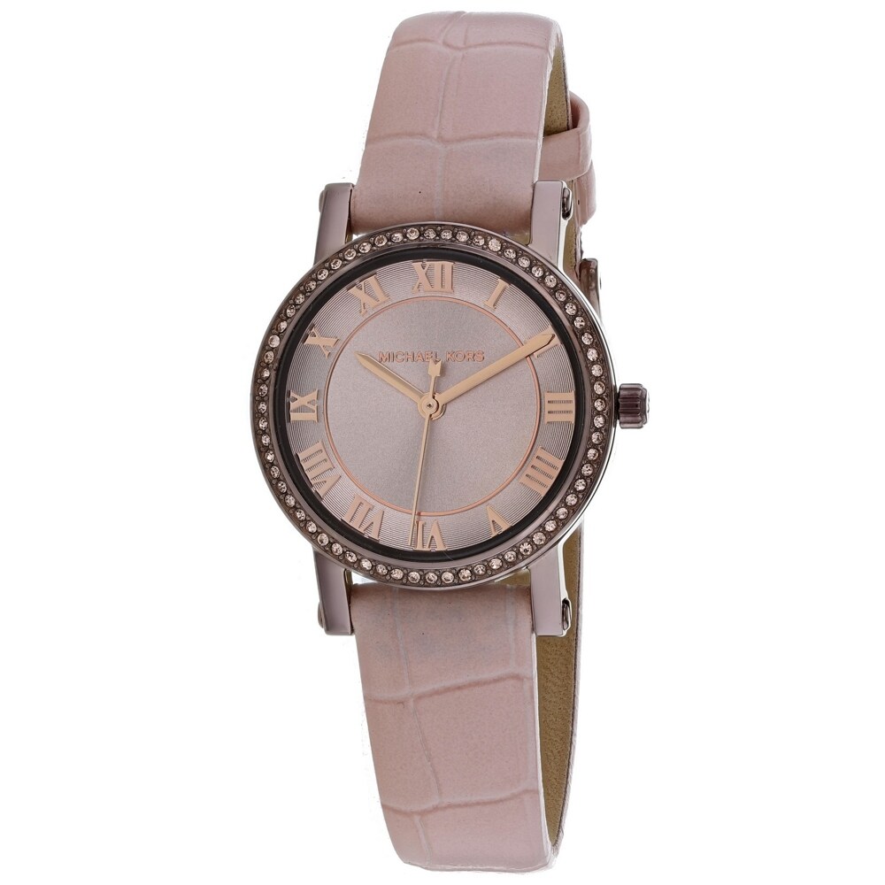michael kors norie rose gold watch