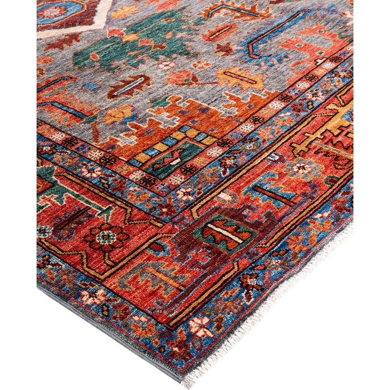 Serapi One-of-a-Kind Hand-Knotted Area Rug - Gray - 8' 2" x 9' 9"