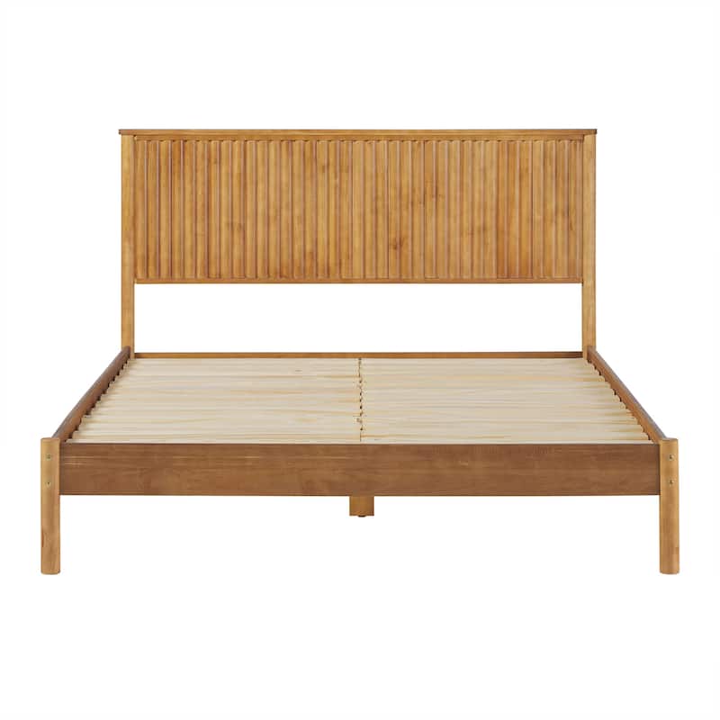 Middlebrook Designs Transitional Solid Wood Reeded Queen Bed