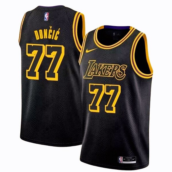 Unisex Lakers Luka Doncic Black Los Angeles Mamba City
