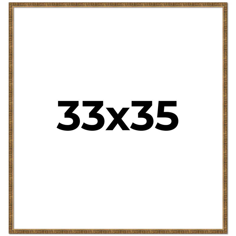 33x35 Frame Gold Picture Frame - Complete Modern Photo Frame Includes