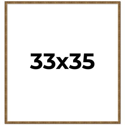 33x35 Frame Gold Picture Frame - Complete Modern Photo Frame Includes