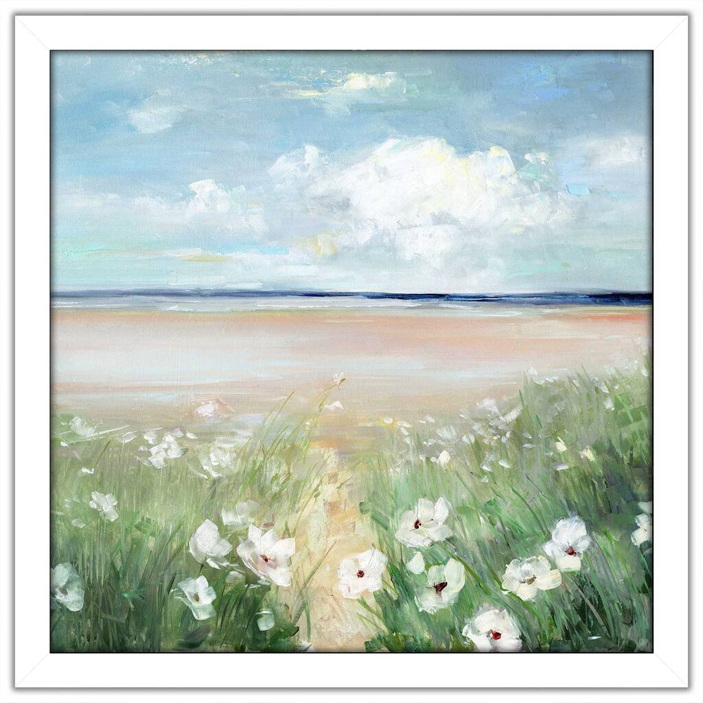 "Ocean Wildflowers" by Sally Swatland Print on Acrylic