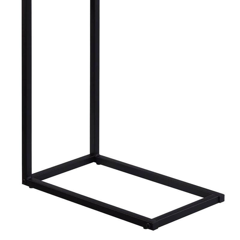 Grey and Gunmetal C-Table with USB Charging Port