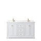 preview thumbnail 31 of 58, Avery 60 Inch Double Vanity, Cultured Marble Top