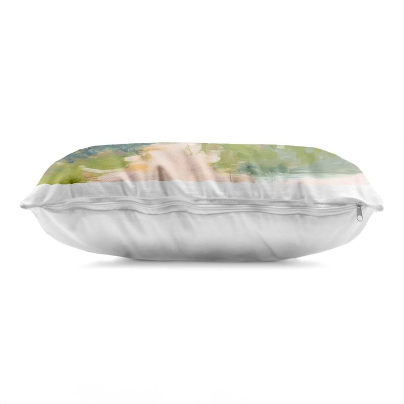 Stupell Cabin with Pastel Surfboards Decorative Printed Throw Pillow Design by Arlington Prints