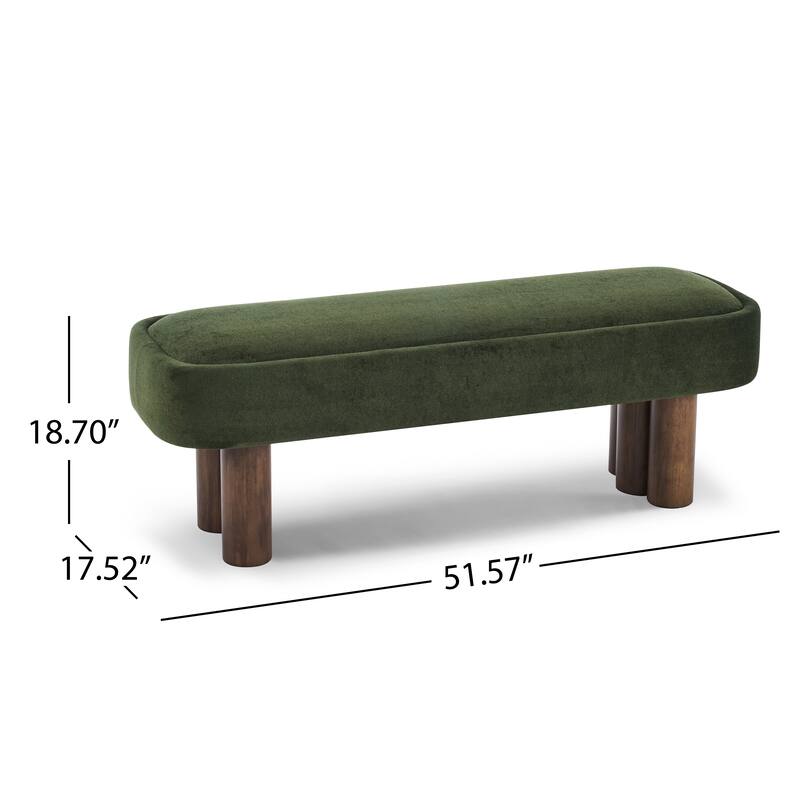 Christopher Knight Home - Modern Upholstered Dining Bench with Padded Seating