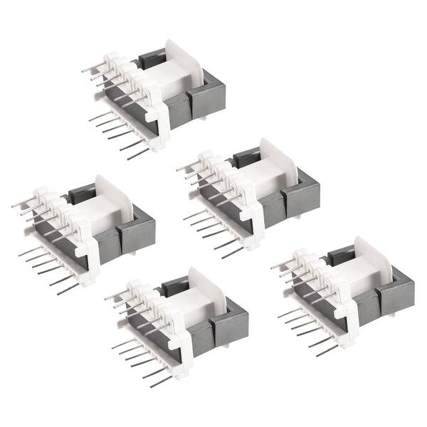 Transformer Bobbin EE35 Vertical 6 w 6 Pin w Ferrite Core Halves 5 Set