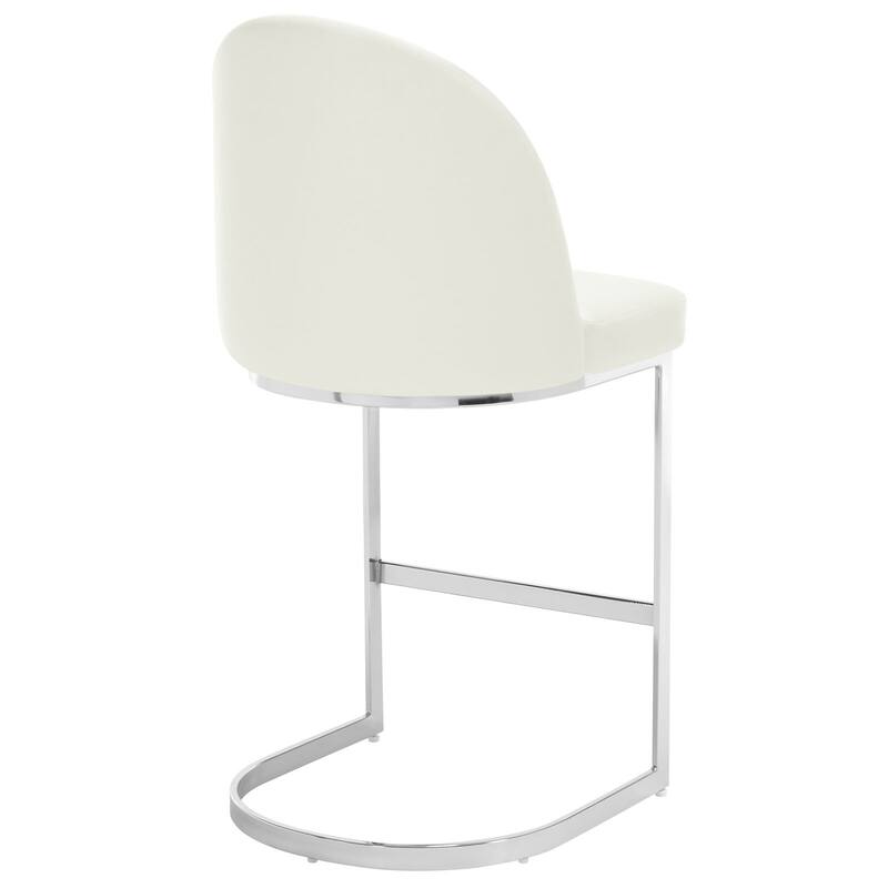 26" Upholstered Counter Stool/ Bar Stools with Metal Legs - 38.8"H x 17.9"W x 20.9"D