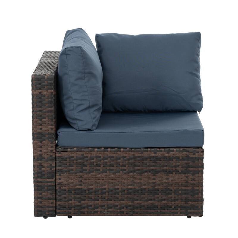 Outdoor Wicker Weaving Conversation Combo Set of 5