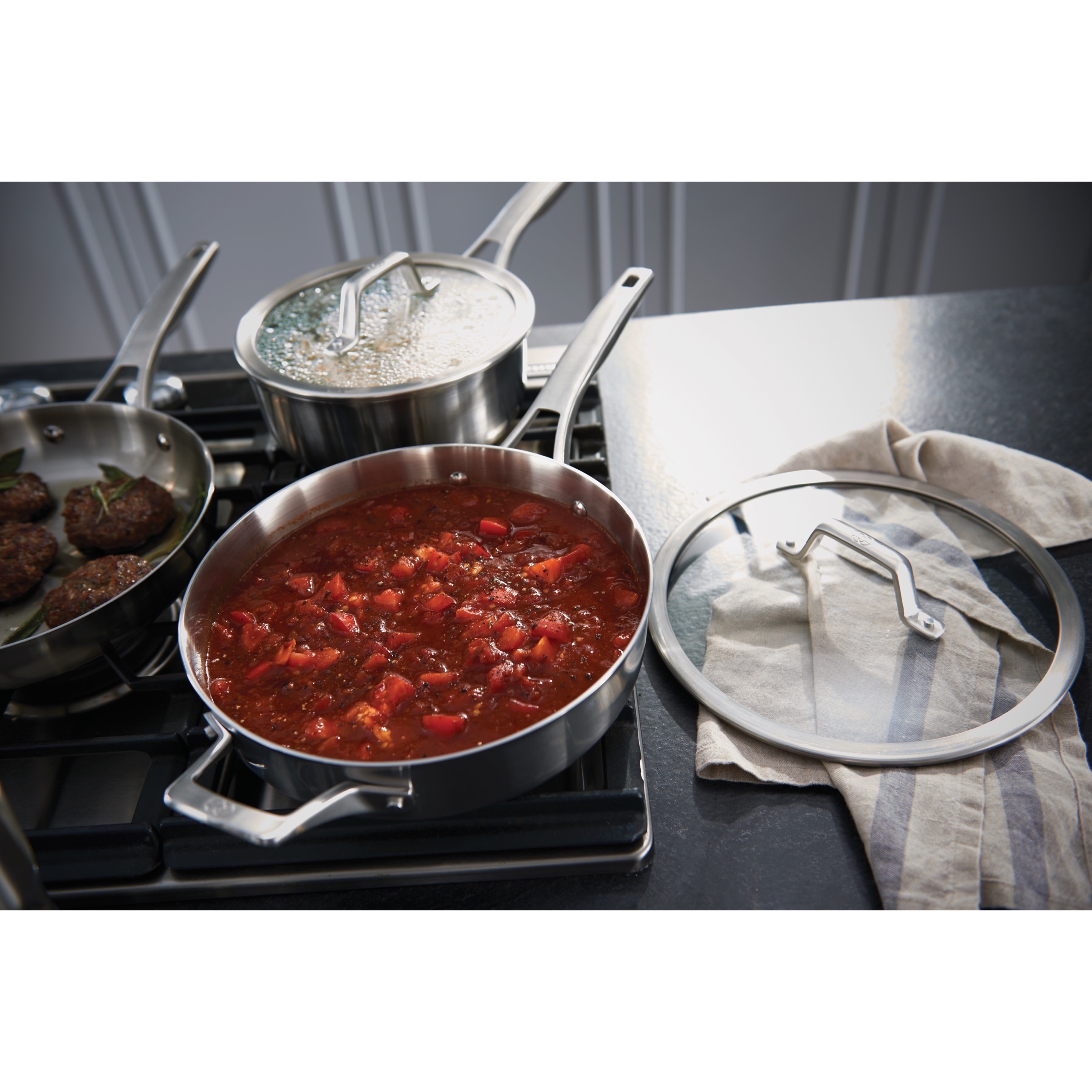 Calphalon Premier 12-Piece Stainless Steel Cookware Set, Pots & Pans, Lids,  NEW 16853112944