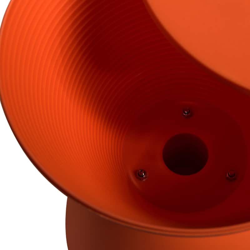 Boyd Round Side Table with Ribbed Design Base - Accent Hourglass End Table with Removable Lid for Living Room & Bedroom
