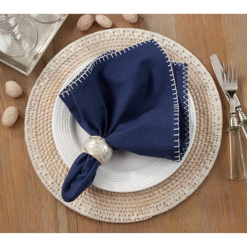 Whip Stitched Design Napkin (Set of 4)