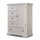 preview thumbnail 1 of 2, Portico Chifferobe White