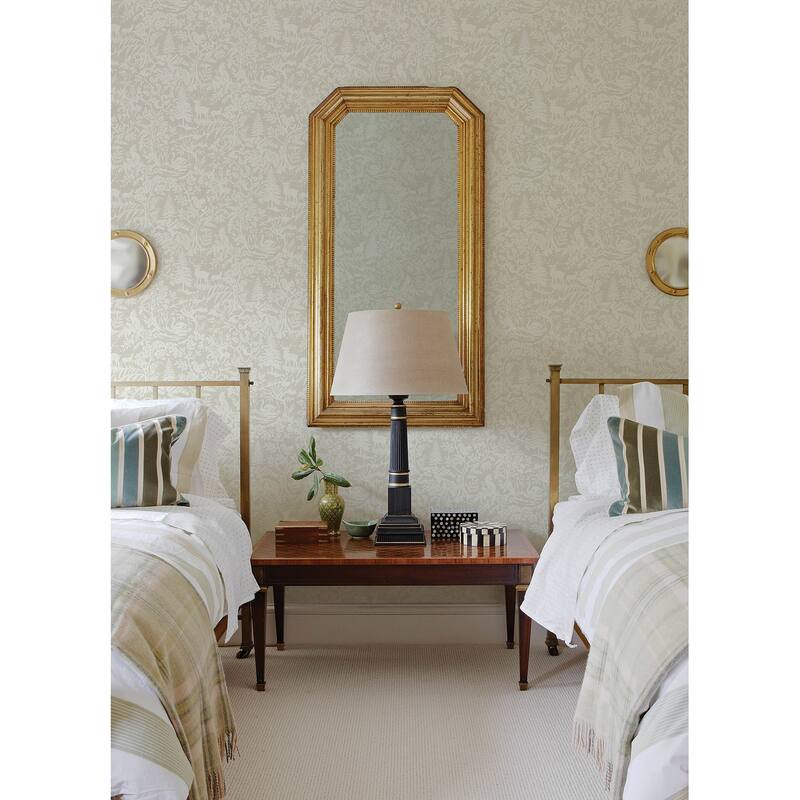 Chesapeake Alrick Taupe Forest Venture Wallpaper