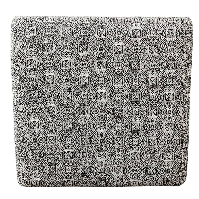 Porch & Den Boucher Modern Metal X-base Square Ottoman