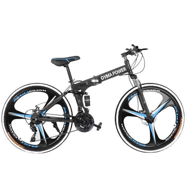 Folding mountain bike 26in 21 speed sales bicycle full suspension mtb bikes