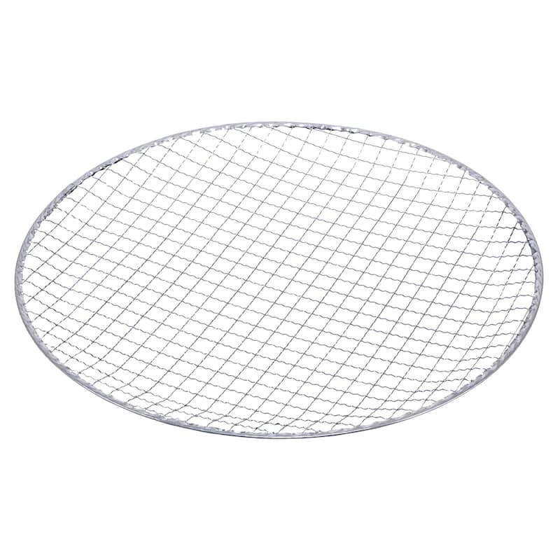 5pcs Round BBQ Grill Net 13"x0.9" Galvanized Iron Barbecue Mesh Mat for Baking