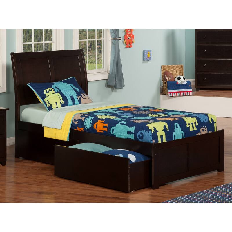 Platform Bed with Storage & Turbo Charger - Headboard, Slats & Rails Included