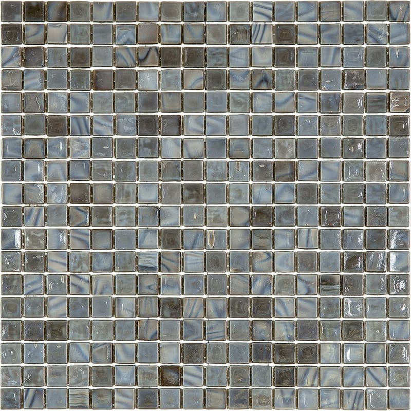 Apollo tile 12" x 12" Skosh Glossy Mouse Gray Glass Tile (18.69 sq ft/case) - 20 Pack