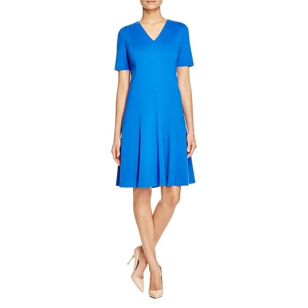 T Tahari Womens Valencia Wear to Work Dress A-Line Raw Hem