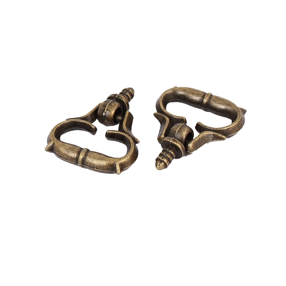 Jewelry Box Zinc Alloy Pull Handle Bronze Tone 23mm x 28mm x