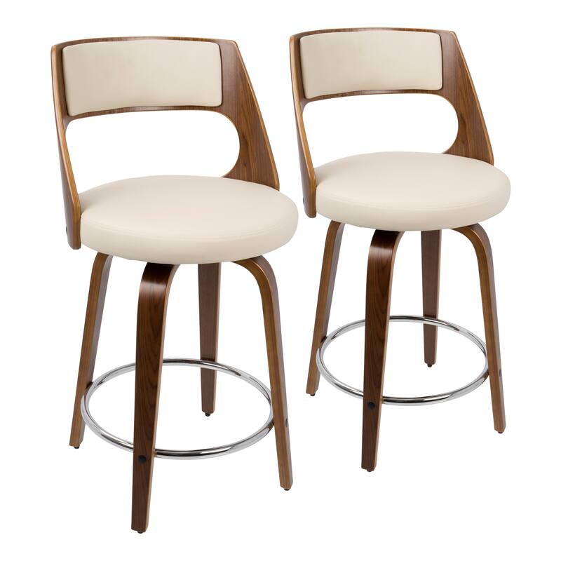 Carson Carrington Alingsas Midcentury Modern Counter Stool (Set of 2