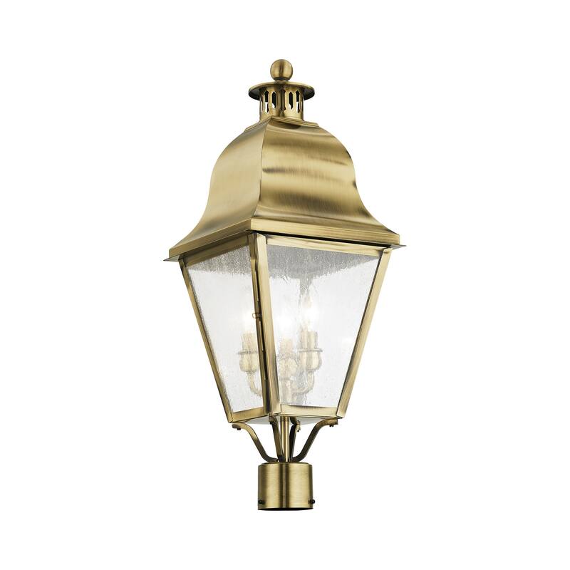 Livex Lighting Amwell 3 Light 26-3/4" High Outdoor Post Light