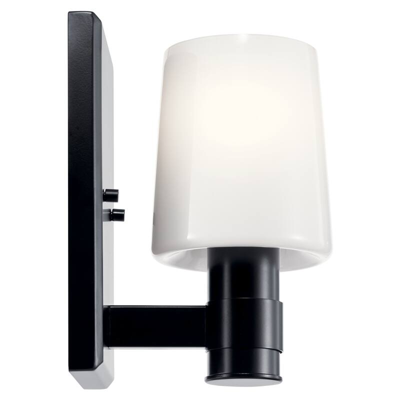 Adani 1-Light Wall Sconce with Opal Glass Shade