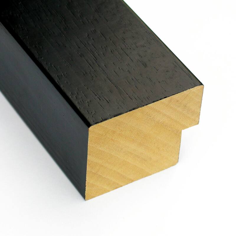 Tribeca Black Wood Framed White Corkboard Bulletin Board