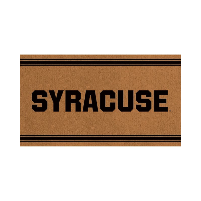 Syracuse University Monochrome Indoor/Outdoor Coir Door Mat - 28" x 16"
