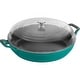 preview thumbnail 5 of 51, STAUB Cast Iron 3.5-qt Braiser with Glass Lid Turquoise