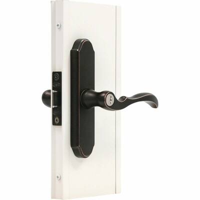 Larson M2 Aged Bronze Strom Door Leverset - 1 Each