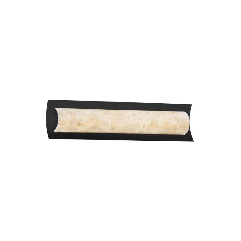 Justice Design Alabaster Rocks Lineate 22-inch Matte Black ADA Wall/ Bath Bar