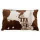 preview thumbnail 7 of 7, Urban Faux Cowhide Poly Filled Throw Pillow 14 x 22 - Cover Only