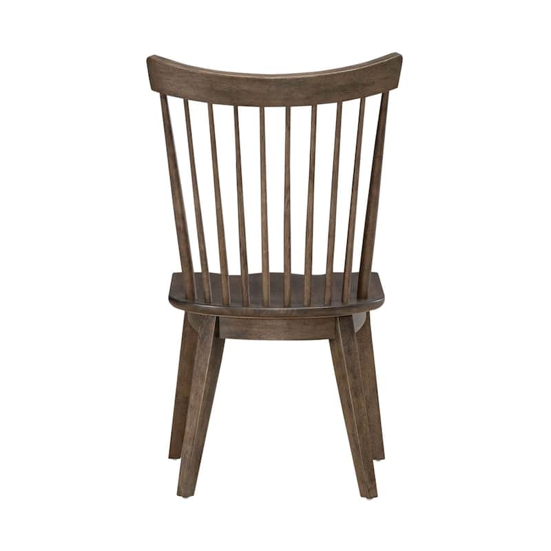 Midland Falls Rustic Brown Spindle Back Side Chair (Set of 2)